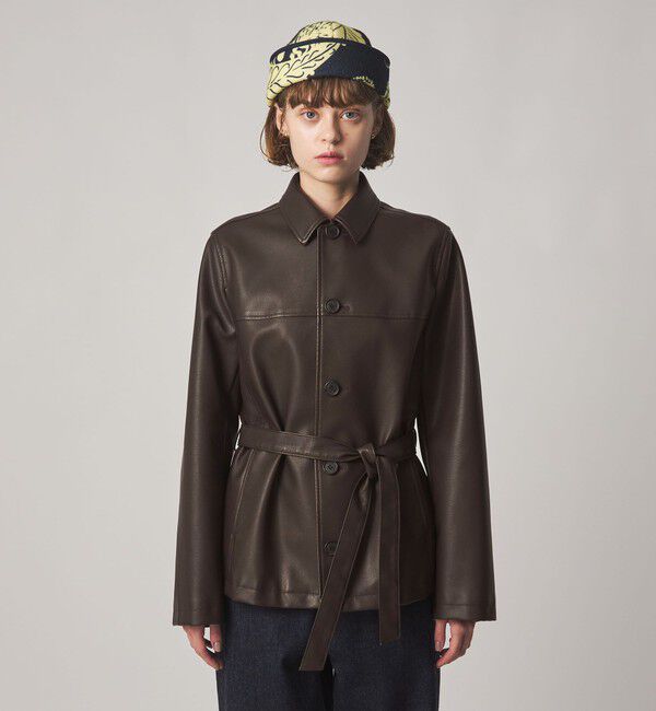 STEVEN ALAN「＜Steven Alan＞レザー ライク ブルゾン」|その他|