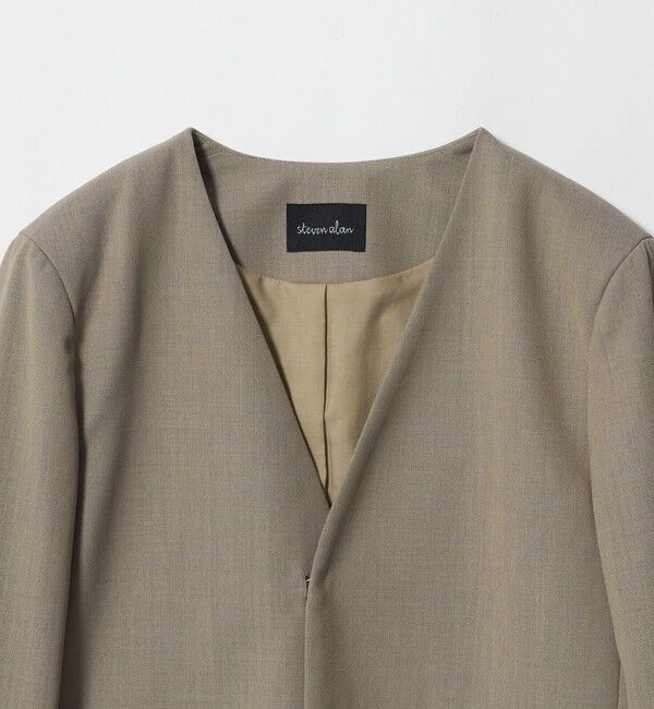 STEVEN ALAN「＜Steven Alan＞ノーカラー ジャケット」|テーラードジャケット|