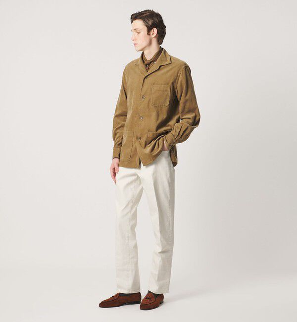 UNITED ARROWS「ドリル 5ポケット ベーシック ノープリーツ パンツ」|チノ|
