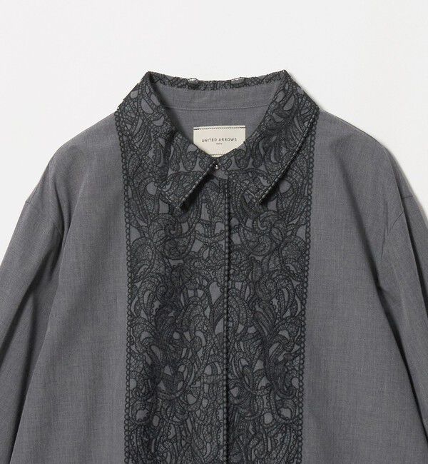 UNITED ARROWS「エンブロイダリー レース ブラウス」|シャツ・ブラウス|