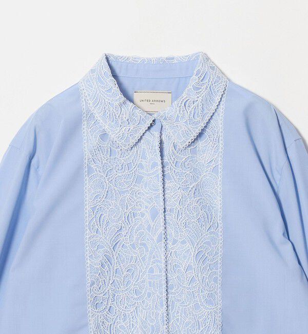 UNITED ARROWS「エンブロイダリー レース ブラウス」|シャツ・ブラウス|