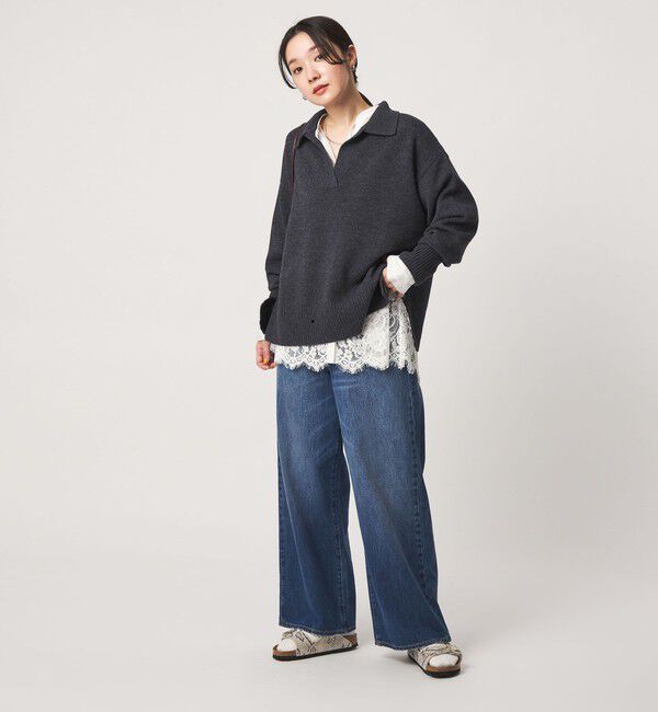 UNITED ARROWS green label relaxing「【結論シリーズ】ミルフィーユレースブラウス」|シャツ・ブラウス|