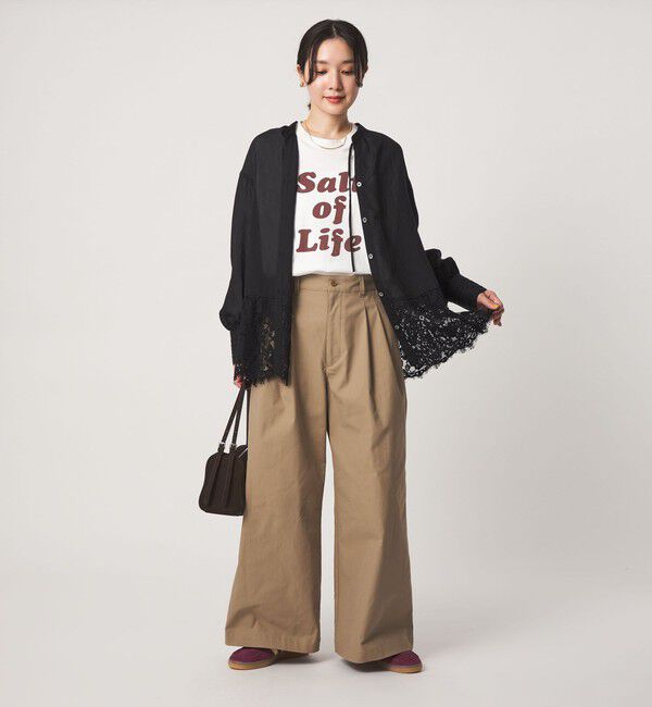 UNITED ARROWS green label relaxing「【結論シリーズ】ミルフィーユレースブラウス」|シャツ・ブラウス|