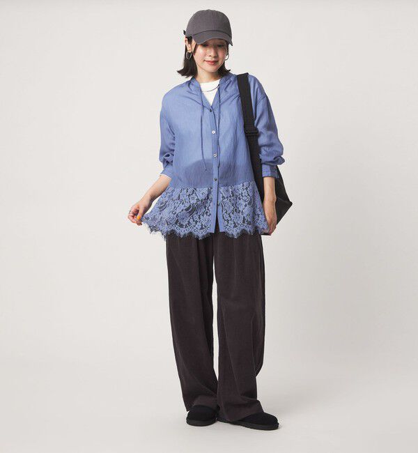UNITED ARROWS green label relaxing「【結論シリーズ】ミルフィーユレースブラウス」|シャツ・ブラウス|