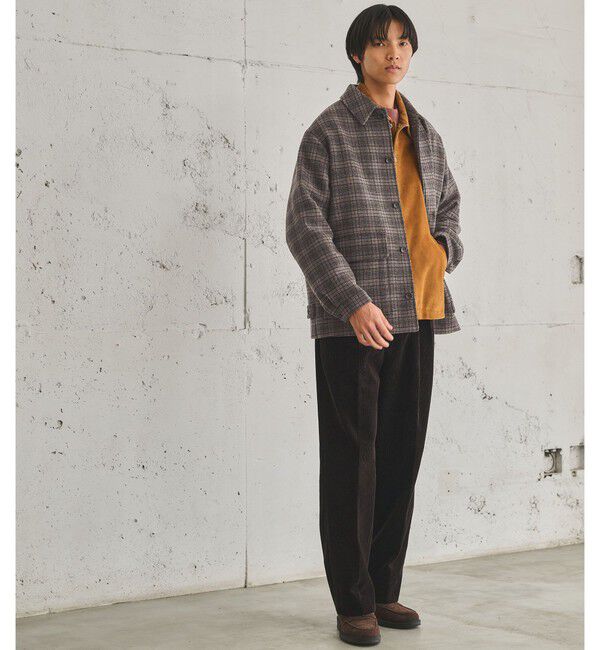 UNITED ARROWS green label relaxing「FINE BASIC スビン コーデュロイ スラックス W4」|チノ|