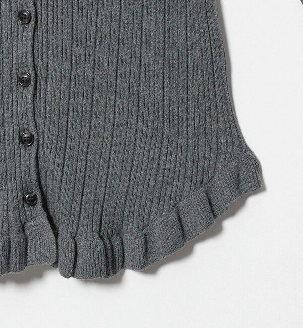 UNITED ARROWS green label relaxing「【別注】＜tyn.TGOR＞フリル リブ フード カーディガン」|カーディガン|