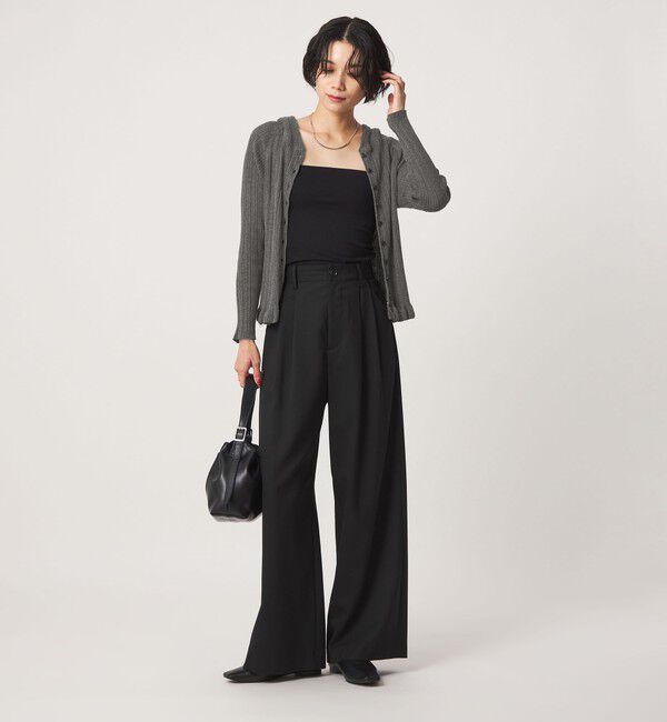 UNITED ARROWS green label relaxing「【別注】＜tyn.TGOR＞フリル リブ フード カーディガン」|カーディガン|