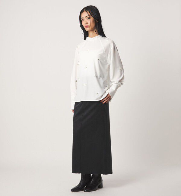 EMMEL REFINES「＜EMMEL REFINES＞EM バンドカラー シシュウ 2WAY シャツ」|シャツ・ブラウス|