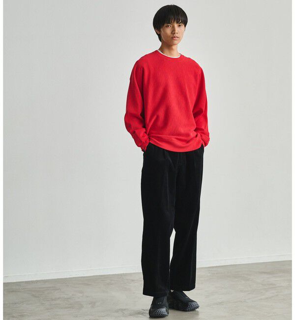 UNITED ARROWS green label relaxing「スラブ リブ クルーネック ドルマンスリーブ 長袖 カットソー」|Tシャツ・カットソー|