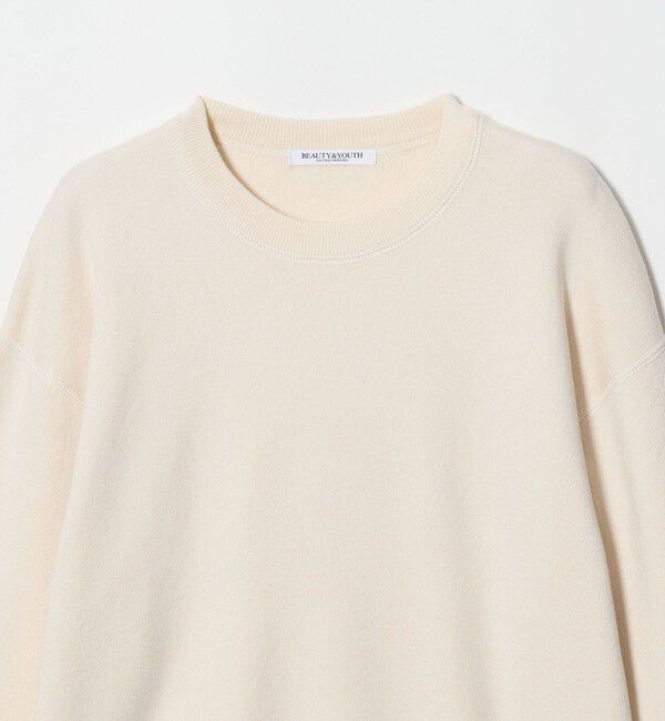 BEAUTY&YOUTH UNITED ARROWS「コットンウール スムース クルーネック プルオーバー ウォッシャブル」|ニット・セーター|