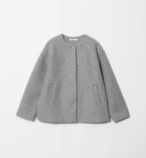 BEAUTY&YOUTH UNITED ARROWS「ブークレ ノーカラーブルゾン」|その他|MD.GRAY