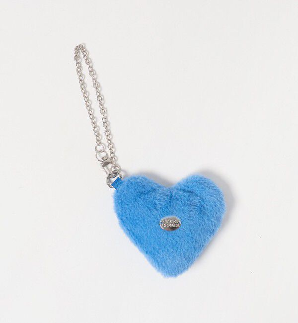 EMMEL REFINES「＜EMMEL REFINES＞EM フェイクファー ハートチャーム ポーチ」|財布|COBALT