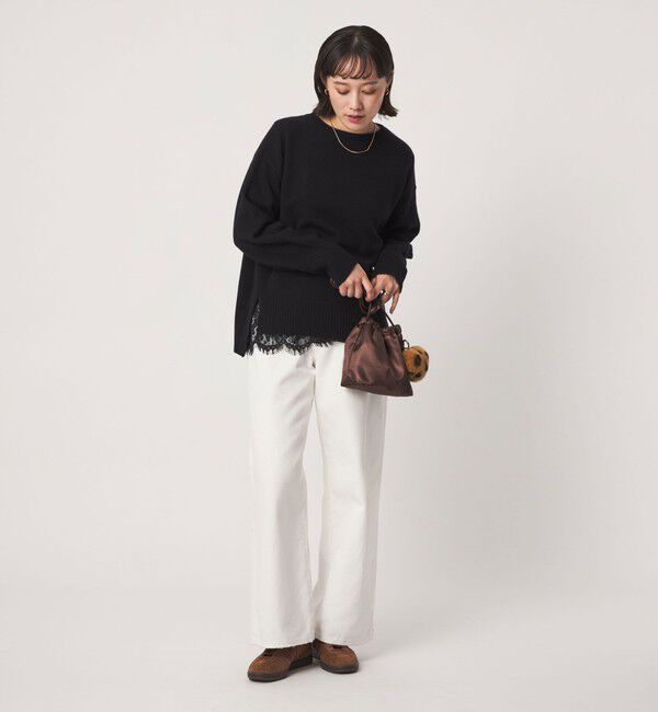 UNITED ARROWS green label relaxing「［size SHORTあり］SERENITY クルーネック プルオーバー ニット」|ニット・セーター|