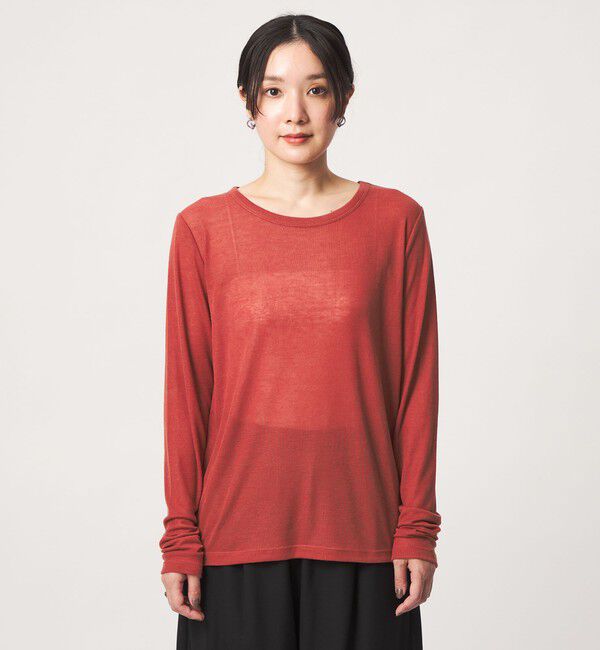 UNITED ARROWS green label relaxing「【WEB限定】＜at ease＞ハイショク レイヤード プルオーバー カットソー」|Tシャツ・カットソー|