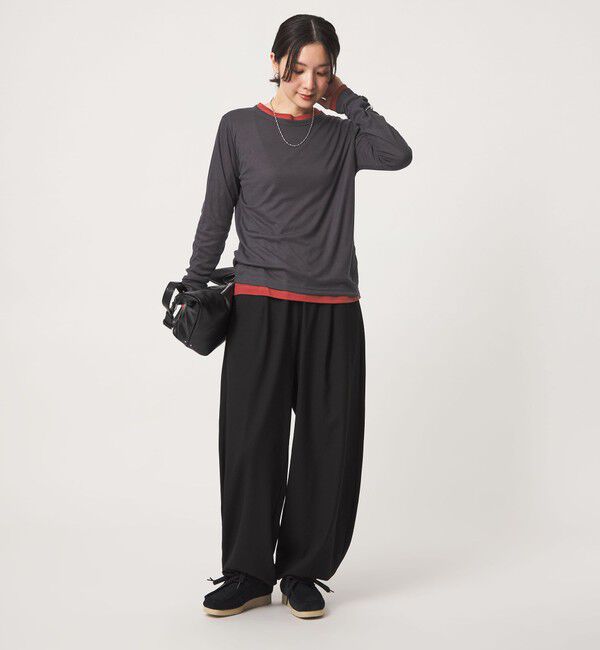 UNITED ARROWS green label relaxing「【WEB限定】＜at ease＞ハイショク レイヤード プルオーバー カットソー」|Tシャツ・カットソー|