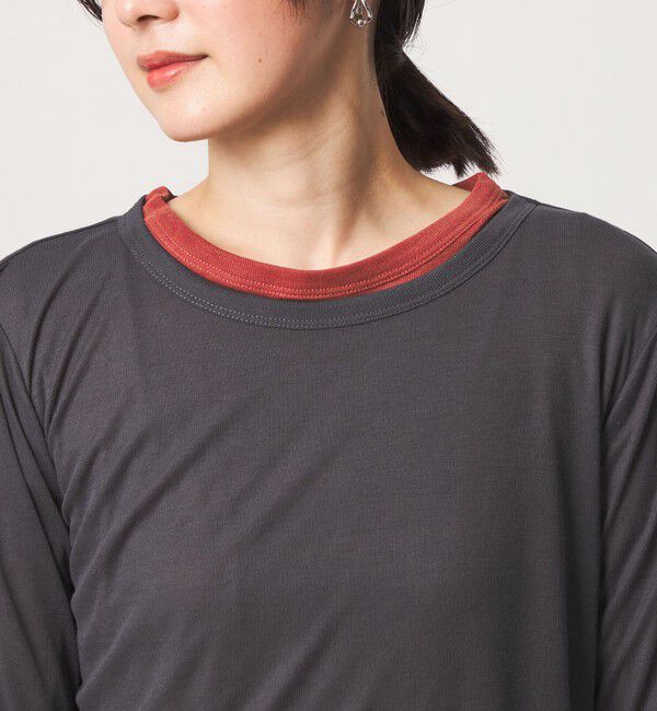 UNITED ARROWS green label relaxing「【WEB限定】＜at ease＞ハイショク レイヤード プルオーバー カットソー」|Tシャツ・カットソー|