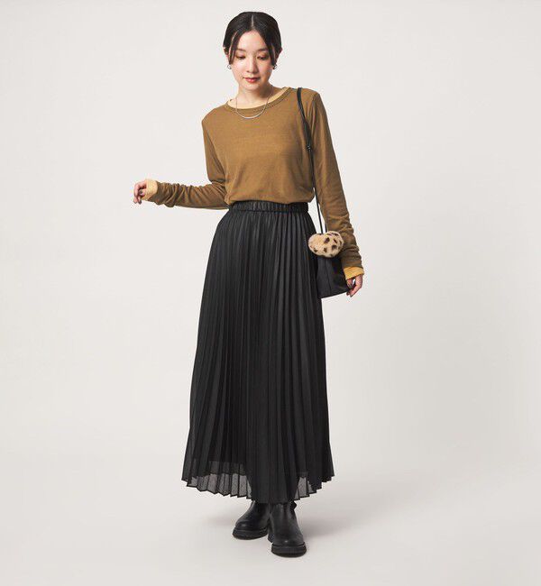 UNITED ARROWS green label relaxing「【WEB限定】＜at ease＞ハイショク レイヤード プルオーバー カットソー」|Tシャツ・カットソー|