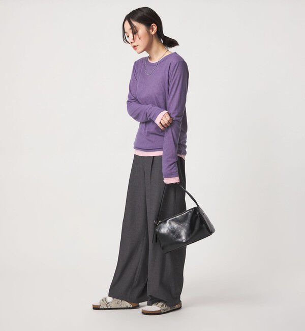 UNITED ARROWS green label relaxing「【WEB限定】＜at ease＞ハイショク レイヤード プルオーバー カットソー」|Tシャツ・カットソー|