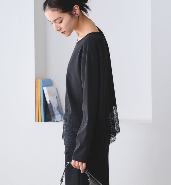BEAUTY&YOUTH UNITED ARROWS「【WEB限定 Wardrobe DAILY MINIMAL】ヘムレース ブラウス ウォッシャブル」|シャツ・ブラウス|