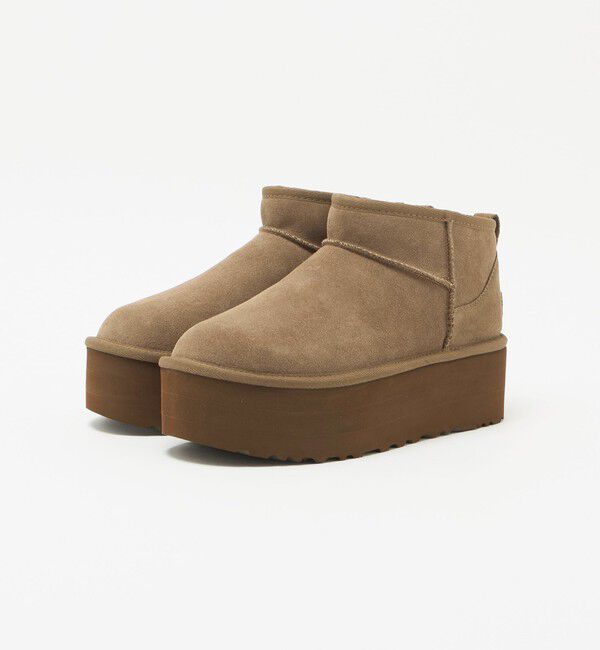 UNITED ARROWS green label relaxing「【国内EXCLUSIVE】＜UGG＞クラシック ウルトラ ミニ プラットフォーム」|ロングブーツ|