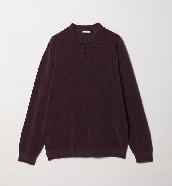 STEVEN ALAN「＜Steven Alan＞ マッシュコットン 2B ポロシャツ」|ニット・セーター|WINE