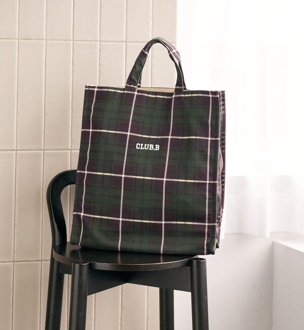 BEAUTY&YOUTH UNITED ARROWS「＜beej＞タータンチェック ボックス トートバッグ」|トートバッグ|