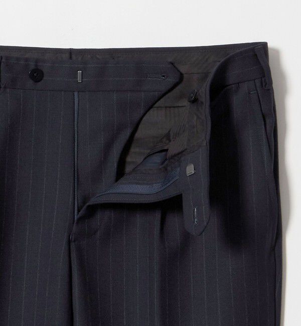 UNITED ARROWS「ネイビー ストライプ ダブル 6ボタン スーツ MCーMODEL ヨコストレッチ」|スーツ|
