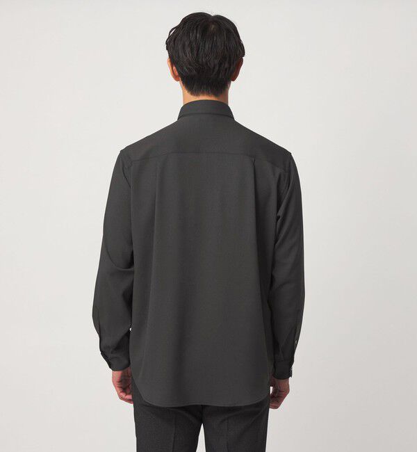 UNITED ARROWS green label relaxing「【WEB限定】JUST fit ウールライク リラックス 長袖 シャツ」|シャツ・ブラウス|