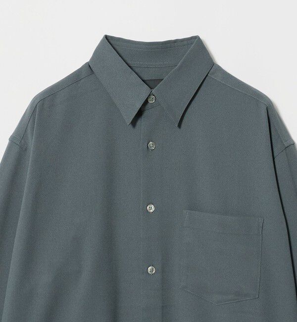 UNITED ARROWS green label relaxing「【WEB限定】JUST fit ウールライク リラックス 長袖 シャツ」|シャツ・ブラウス|