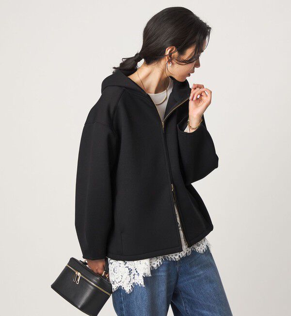 UNITED ARROWS green label relaxing「ダンボール ジップ フーディ」|パーカー|