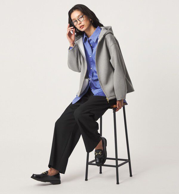 UNITED ARROWS green label relaxing「ダンボール ジップ フーディ」|パーカー|