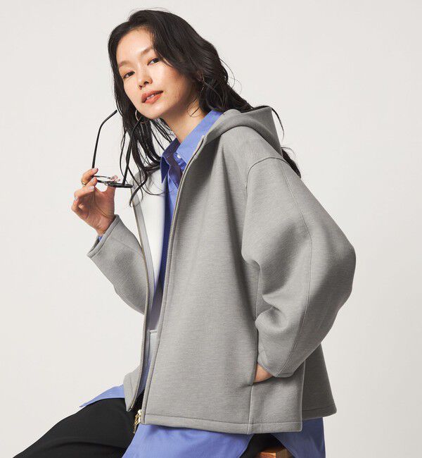UNITED ARROWS green label relaxing「ダンボール ジップ フーディ」|パーカー|