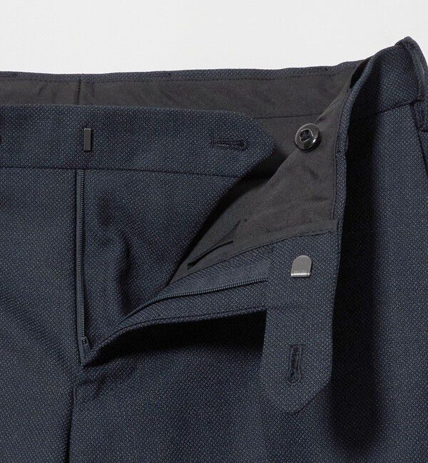 UNITED ARROWS green label relaxing「A+ TWPU バーズアイ アジャスター NP セットアップ パンツ スラックス -ストレッチ-」|スラックス|