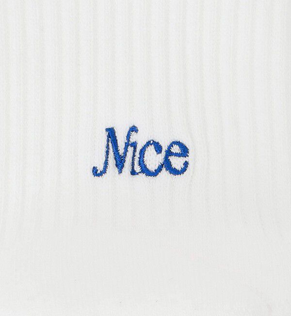 NICE WEATHER「＜NICE WEATHER＞シグネチャーロゴ ショートソックス」|ソックス|