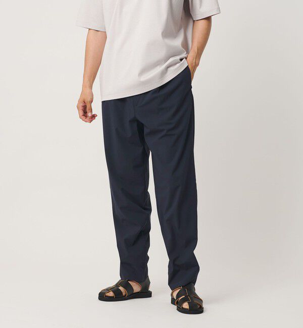 BEAUTY&YOUTH UNITED ARROWS「クール 1プリーツ テーパード スラックス NO.7 接触冷感 ヨコストレッチ」|チノ|NAVY