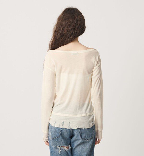 ATTISESSION「＜ATTISESSION＞コットン ダメージ ロングスリーブ カットソー」|Tシャツ・カットソー|