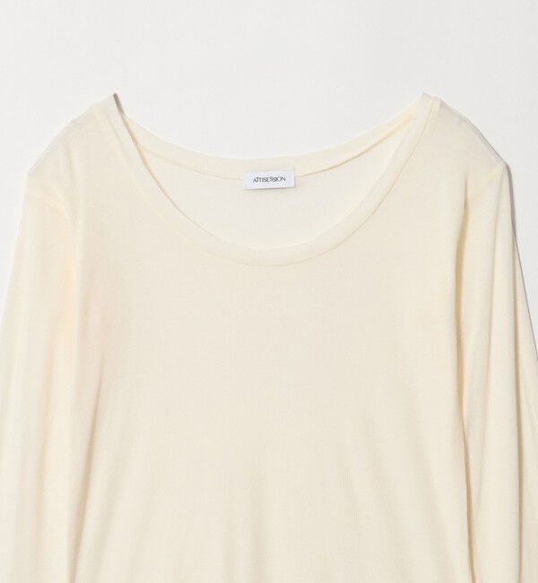ATTISESSION「＜ATTISESSION＞コットン ダメージ ロングスリーブ カットソー」|Tシャツ・カットソー|