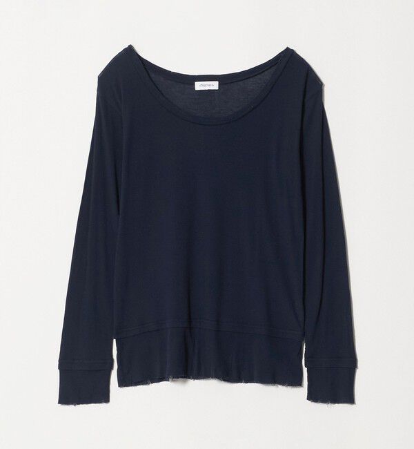 ATTISESSION「＜ATTISESSION＞コットン ダメージ ロングスリーブ カットソー」|Tシャツ・カットソー|NAVY