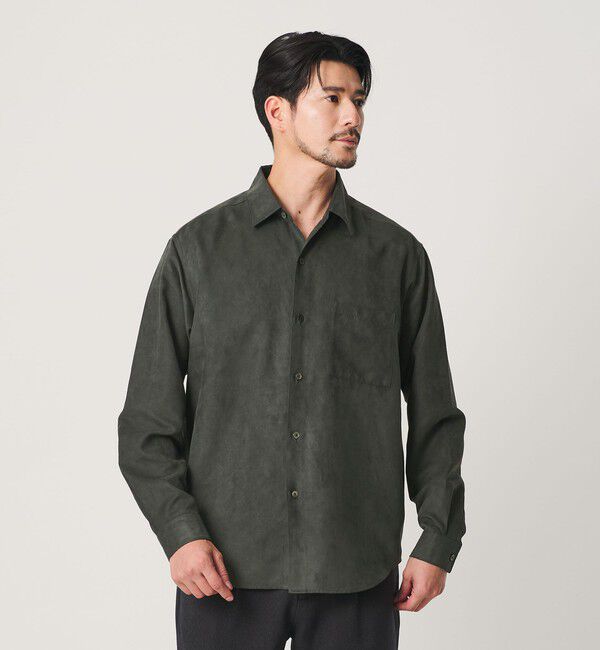 BEAUTY&YOUTH UNITED ARROWS「【WEB限定 WARDROBE SMART】スエードライク シャツ」|シャツ・ブラウス|