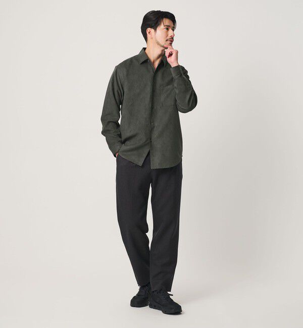 BEAUTY&YOUTH UNITED ARROWS「【WEB限定 WARDROBE SMART】スエードライク シャツ」|シャツ・ブラウス|