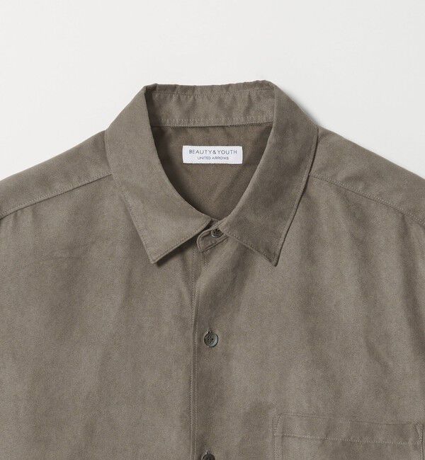 BEAUTY&YOUTH UNITED ARROWS「【WEB限定 WARDROBE SMART】スエードライク シャツ」|シャツ・ブラウス|