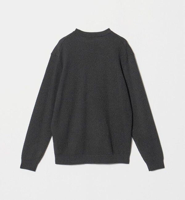 BEAUTY&YOUTH UNITED ARROWS「ガスコットン ツイル アゼ クルーネック ニット」|ニット・セーター|