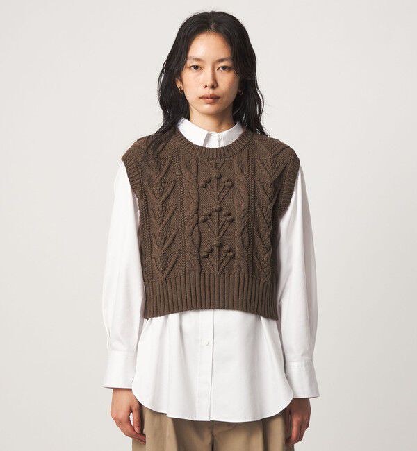 UNITED ARROWS green label relaxing「【別注】＜tyn.TGOR＞ケーブル ベスト」|ベスト・ジレ|