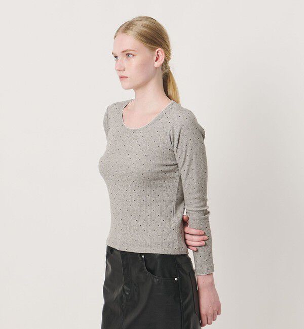 NICE WEATHER「＜NICE WEATHER＞ドットレース カットソー」|Tシャツ・カットソー|