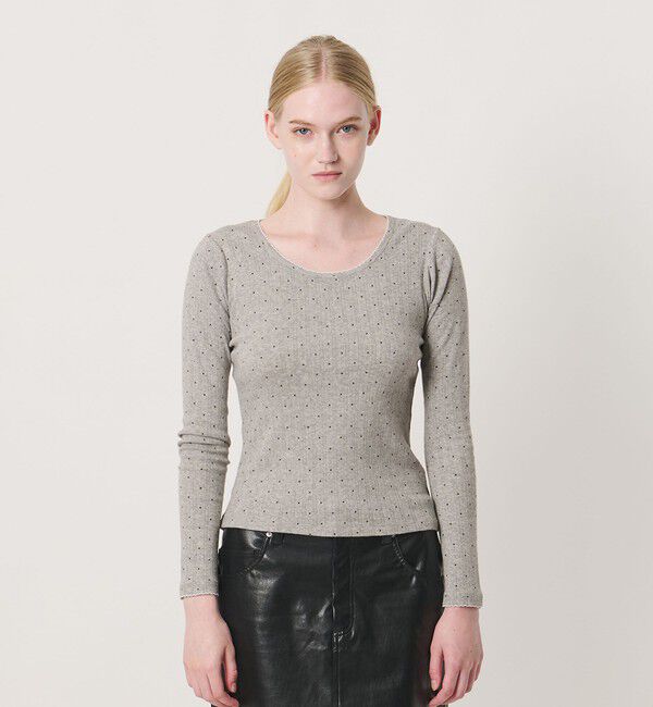NICE WEATHER「＜NICE WEATHER＞ドットレース カットソー」|Tシャツ・カットソー|