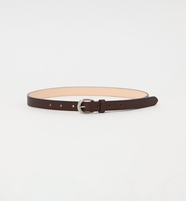 STEVEN ALAN「＜Steven Alan＞レザー 20mm ベルト」|ベルト|DK.BROWN