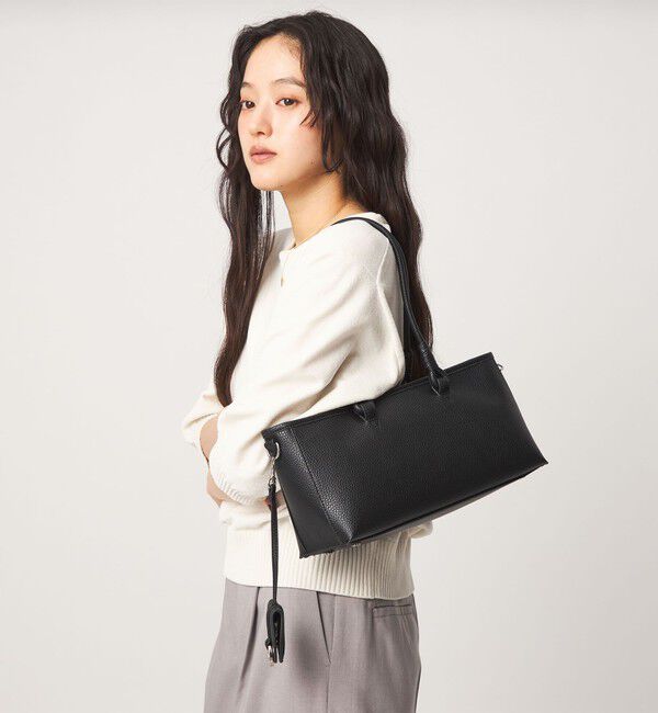 UNITED ARROWS green label relaxing「＜Hyman Roth＞ワイド ボストンバッグ」|ショルダー・メッセンジャー|BLACK