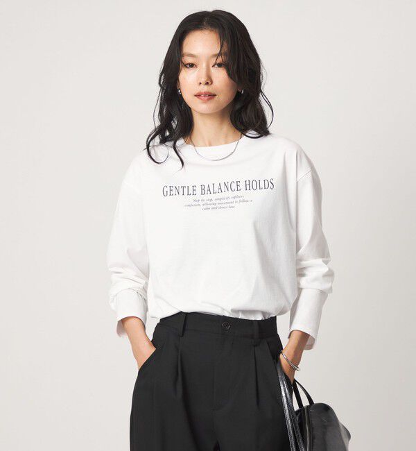 UNITED ARROWS green label relaxing「ロゴ ロングスリーブ Tシャツ」|Tシャツ・カットソー|