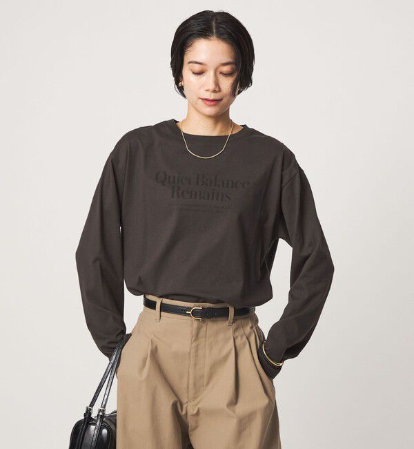 UNITED ARROWS green label relaxing「ロゴ ロングスリーブ Tシャツ」|Tシャツ・カットソー|