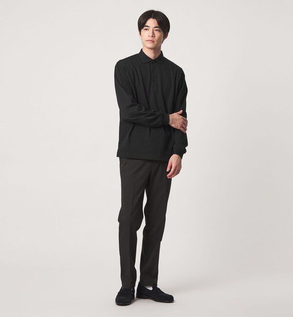 UNITED ARROWS green label relaxing「【WEB限定】JUST fit デイリー ドライ カッタウェイ 長袖 ポロシャツ -吸水速乾・抗菌-」|ポロシャツ|